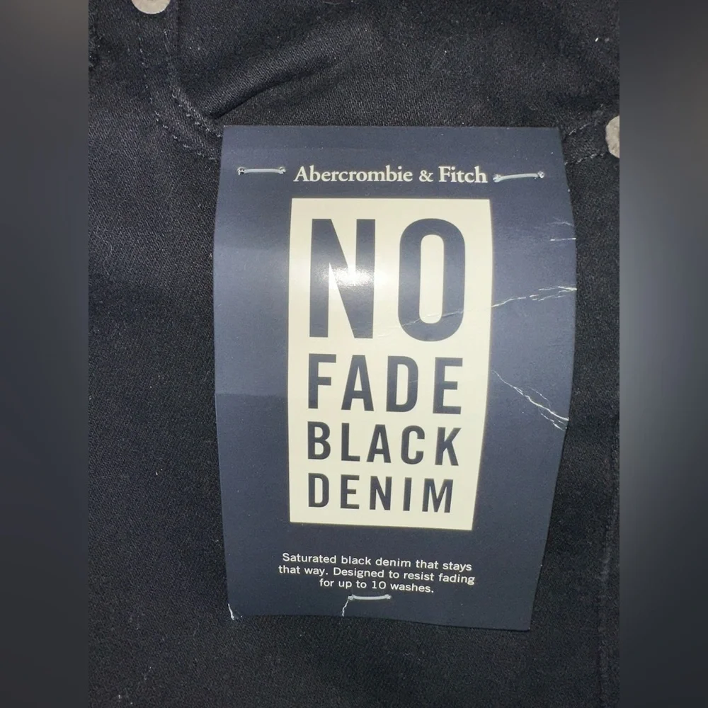 Abercrombie & Fitch No Fade Black Denim Jeans